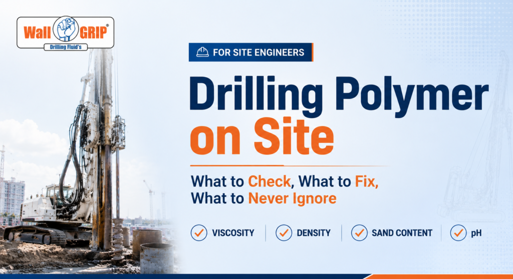 drilling polymer for site