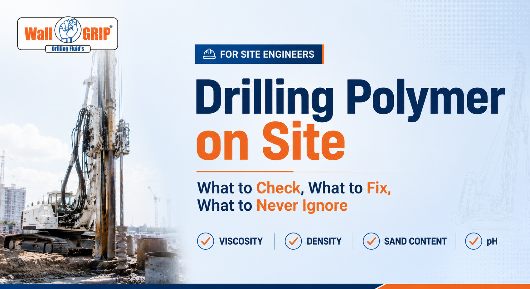 drilling polymer for site